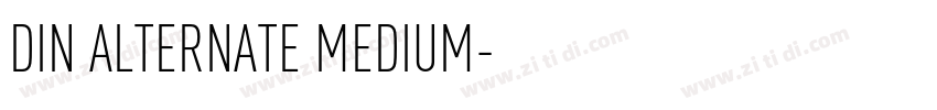 DIN ALTERNATE MEDIUM字体转换